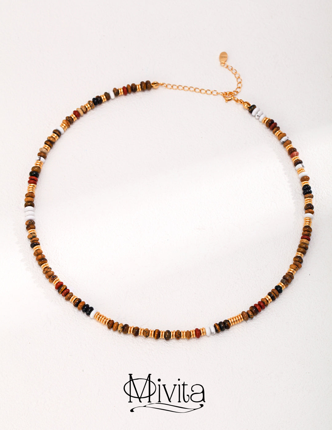 Moivita Tiger's Eye Bead Strand - Harmony of Design and Nature