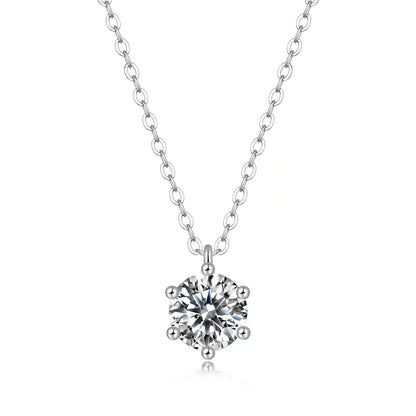 Moivita MOISSANITE NECKLACE, Crystal Necklace for Women, Dimensions 18 Inch